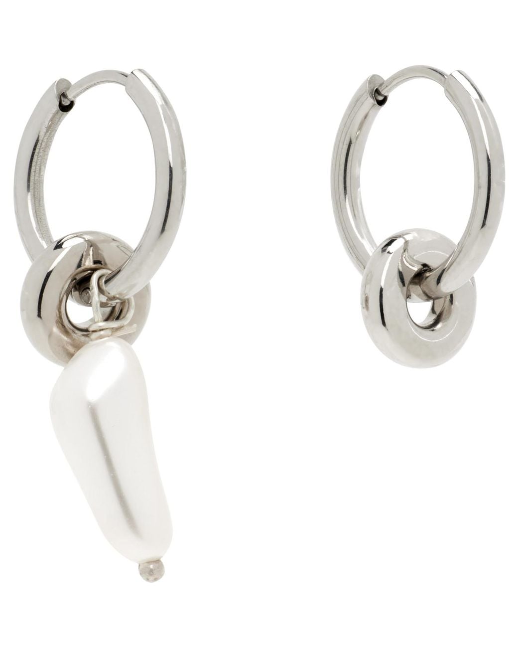 Justine Clenquet Black Denise Earrings for men