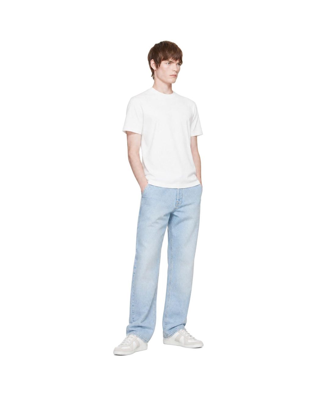 Studio Nicholson White Off- Bric T-Shirt for men