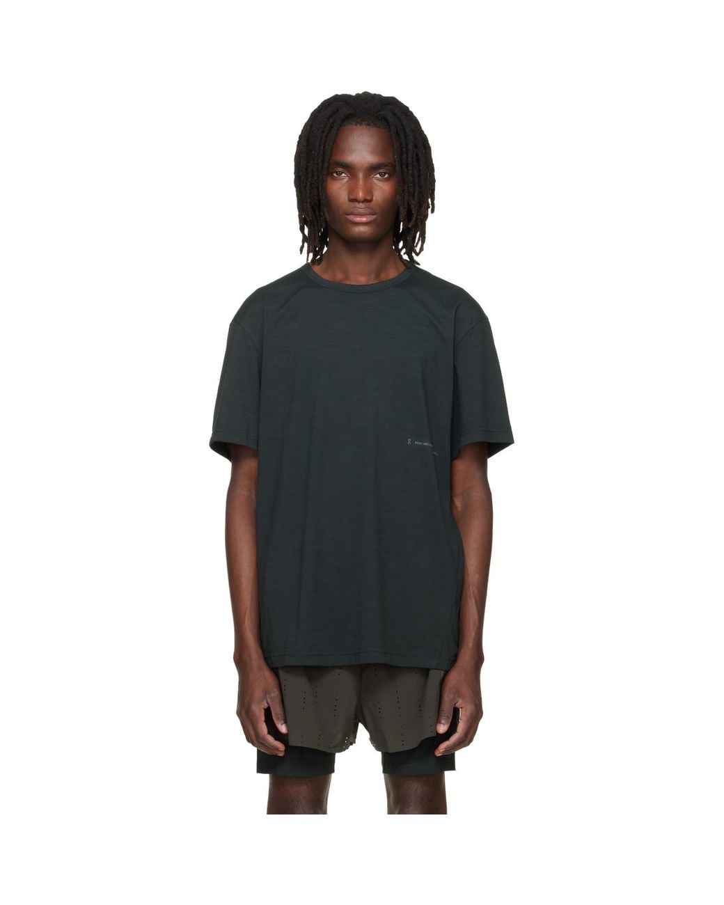 Post Archive Faction PAF Black On Edition Running T-Shirt for men