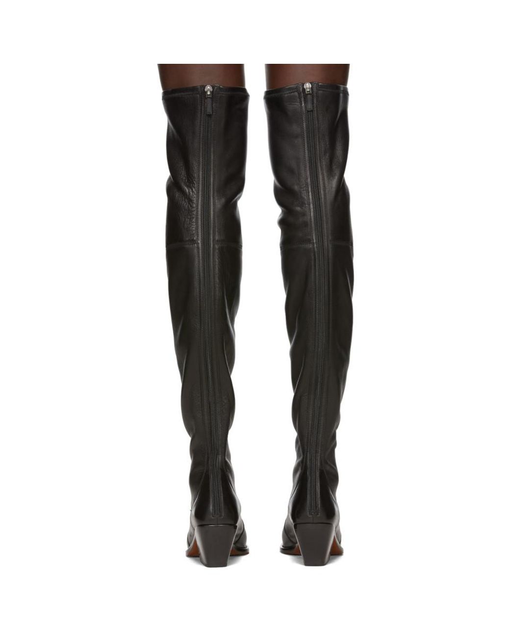 Givenchy Black Over-the-knee Cowboy Boots | Lyst