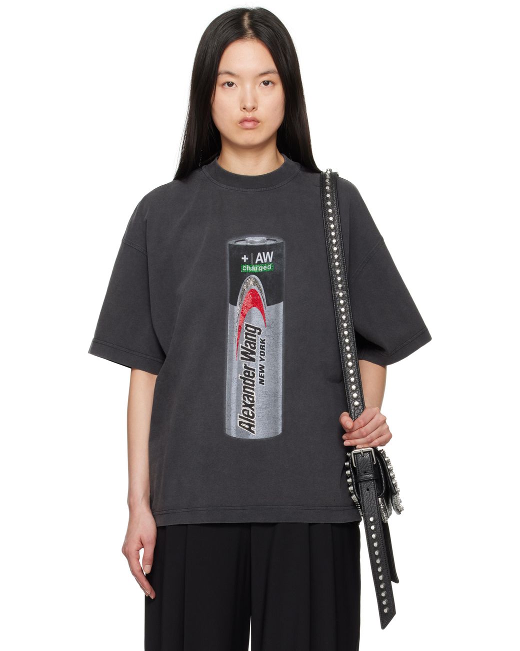 Alexander Wang Unisex Battery Logo-print Graphic T-shirt in