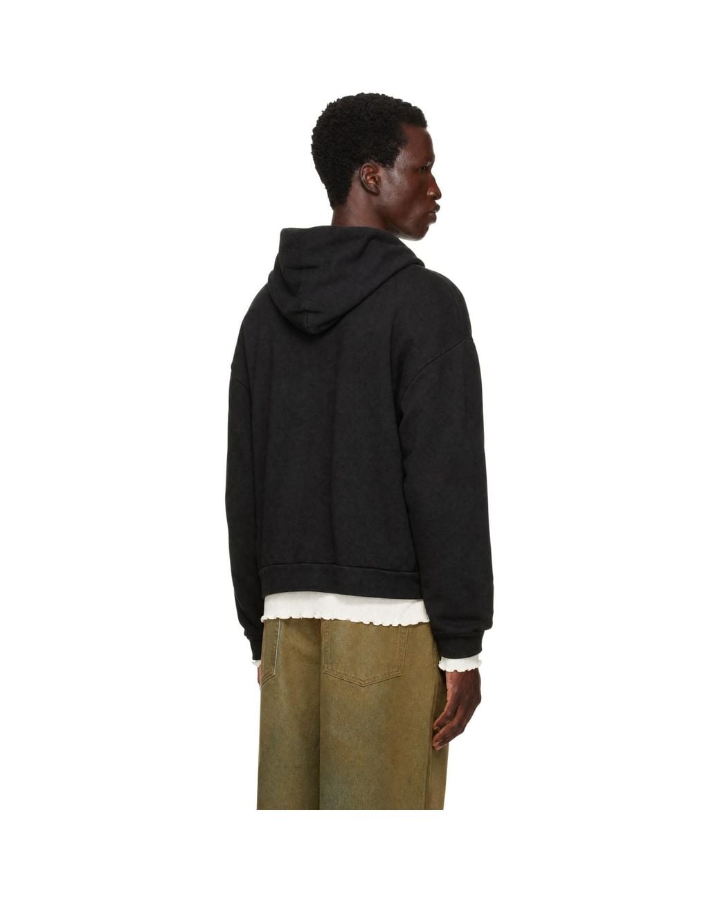 Agolde Black Salford Hoodie for men