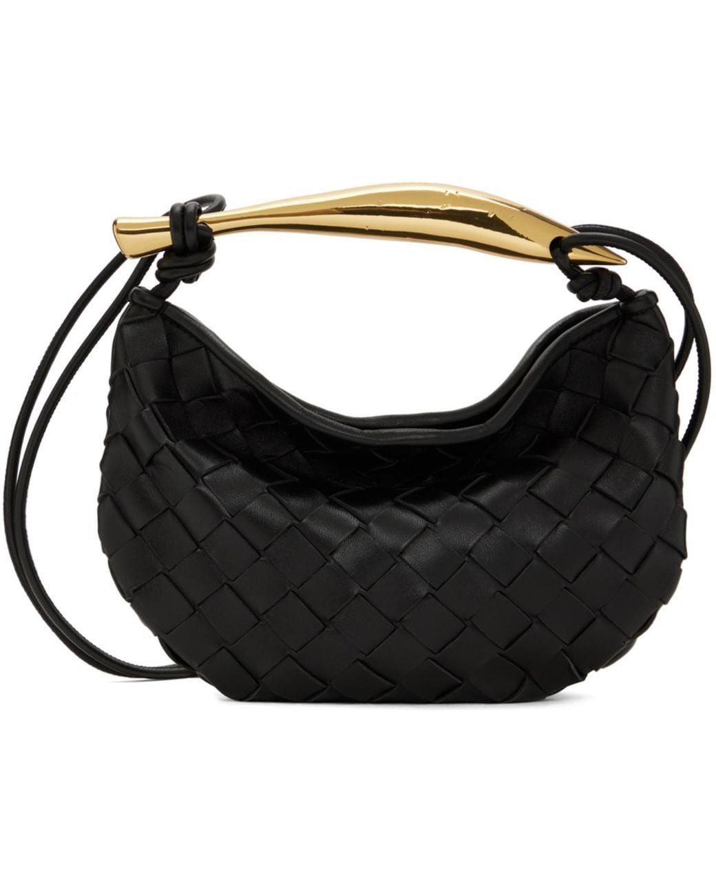 Bottega Veneta Black Mini Sardine Bag