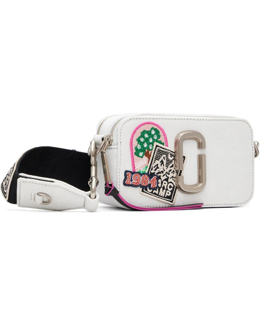 Marc Jacobs Multicolor Off- 'The Camp Patchwork Denim Snapshot' Bag