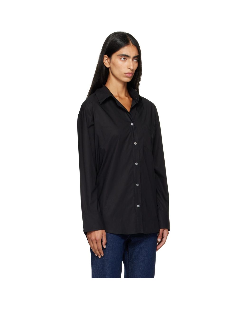 Citizens of Humanity Black Thea Boyfriend Shirt