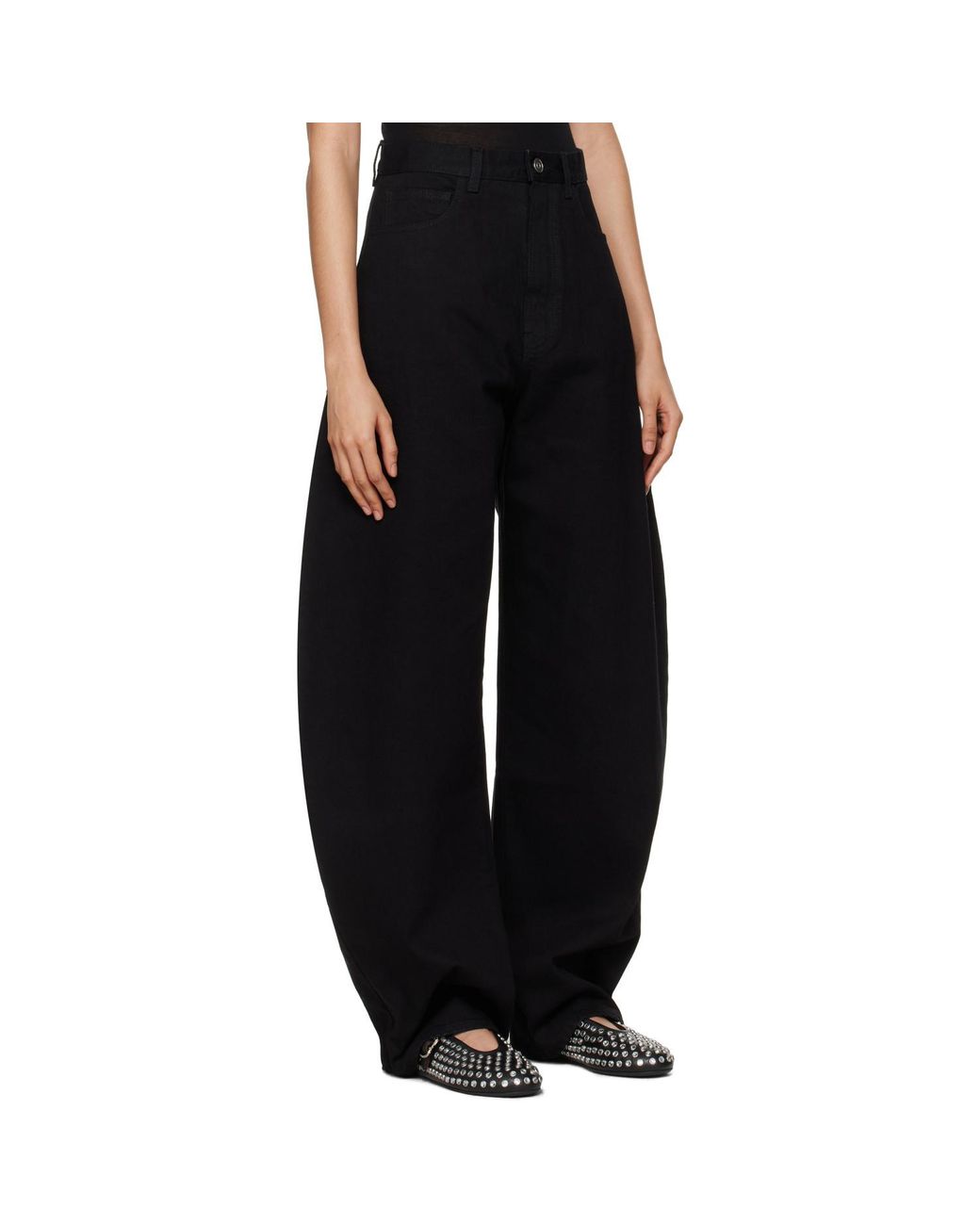 Alaïa Black Round Jeans