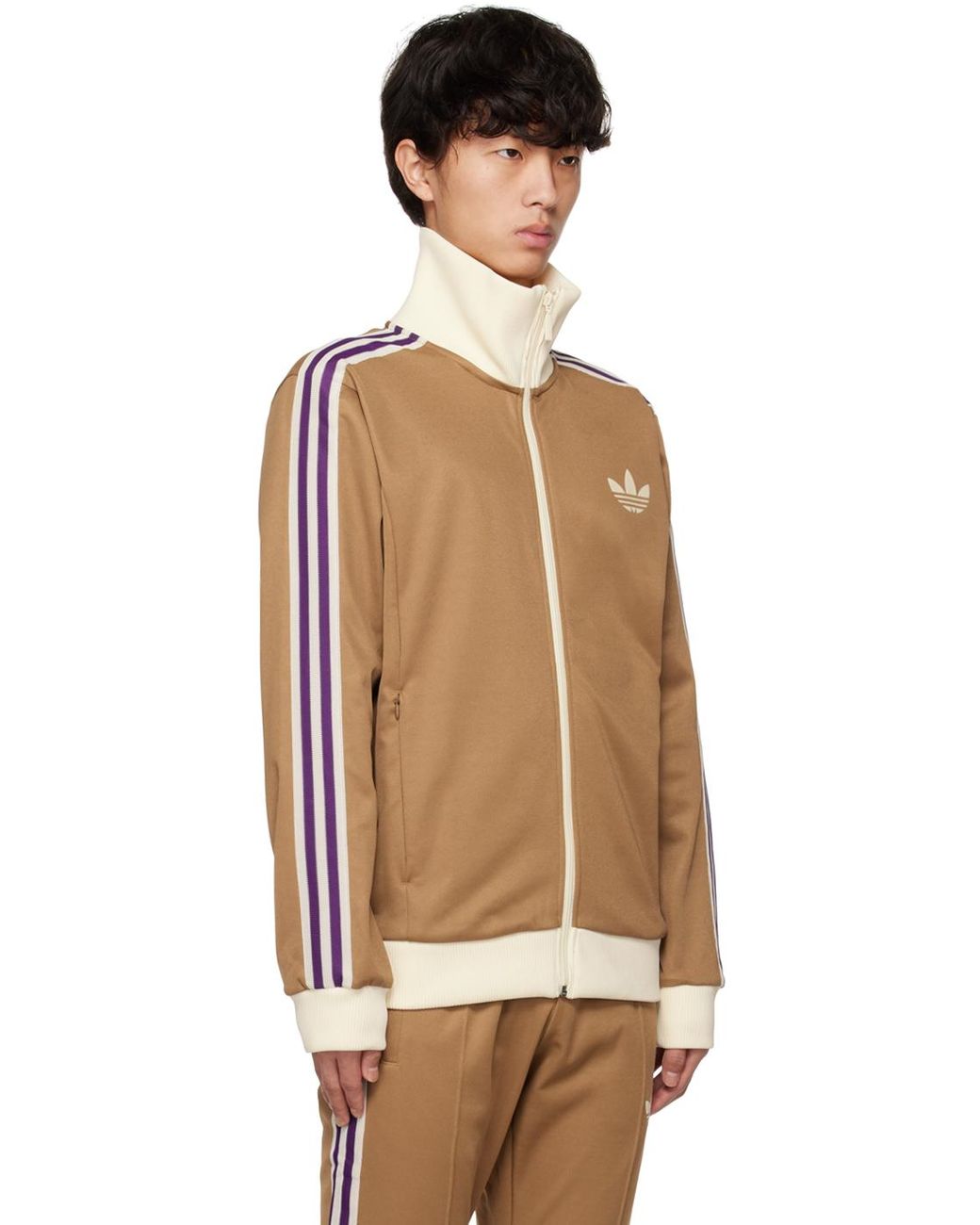 adidas Originals Brown Adicolor Heritage Now Track Jacket for Men Lyst Canada