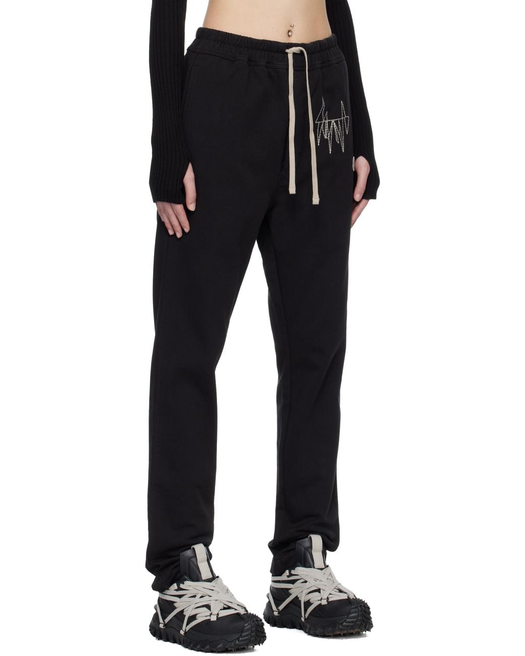 Rick Owens Black Moncler + Jogger Sweatpants