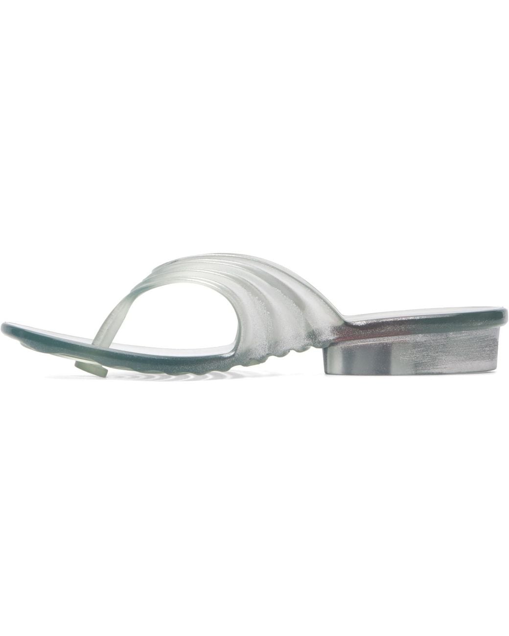 DIESEL Blue Transparent Melissa Edition Sculptural Flip-Flops