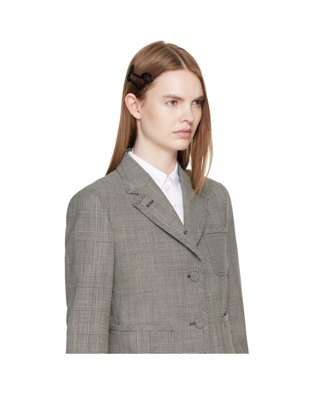 Thom Browne Black Acetate Hector Hair Clip