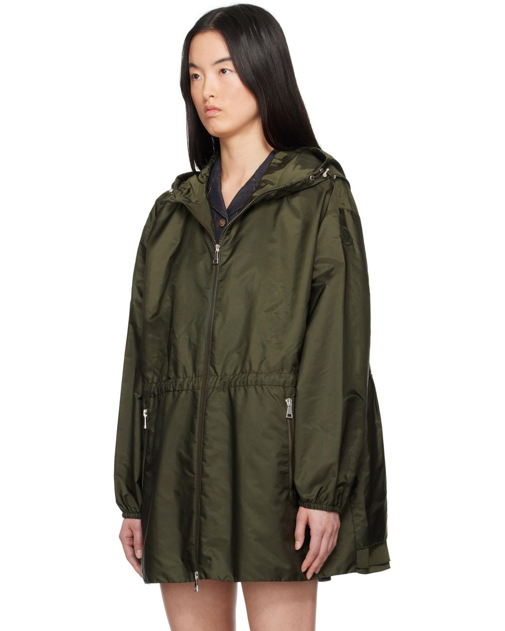 Moncler Wete Hooded Jacket in Green | Lyst