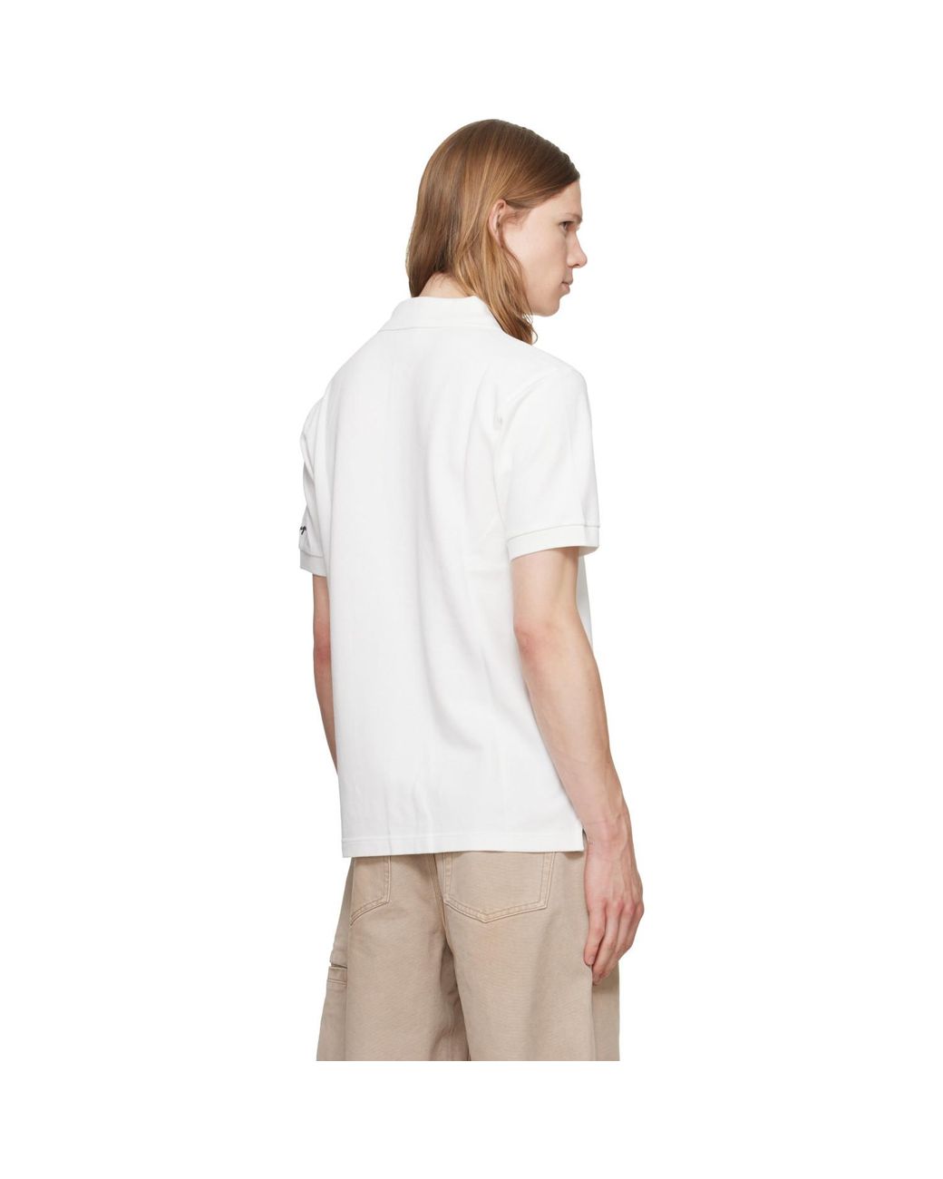 KENZO White Paris Jumping Tiger' Slim Polo for men