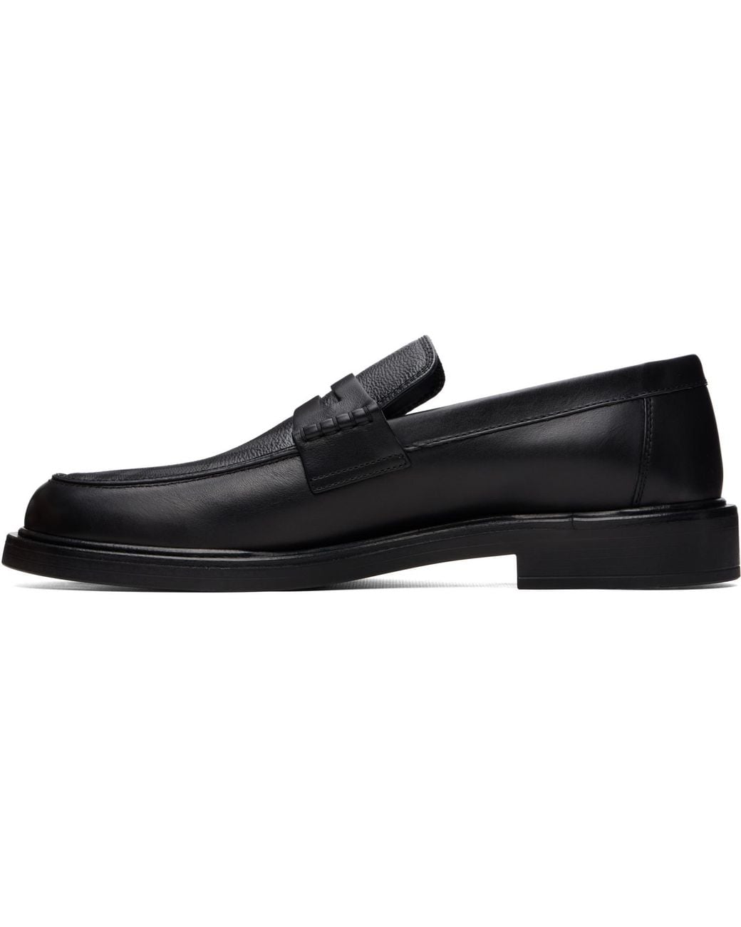 Burberry Black Check Pembroke Loafers for men