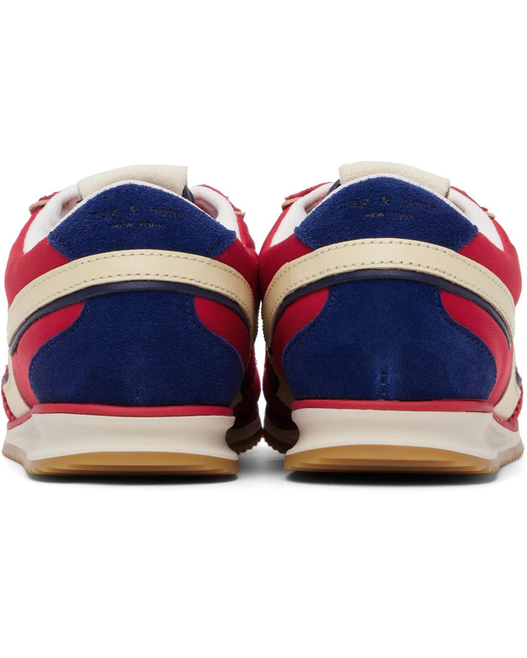 Rag & Bone Red Retro Trainer Sneakers