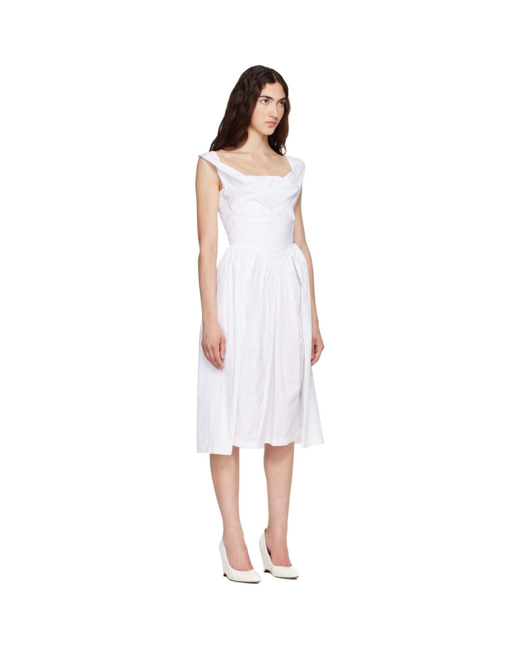 Vivienne Westwood White Sunday Midi Dress