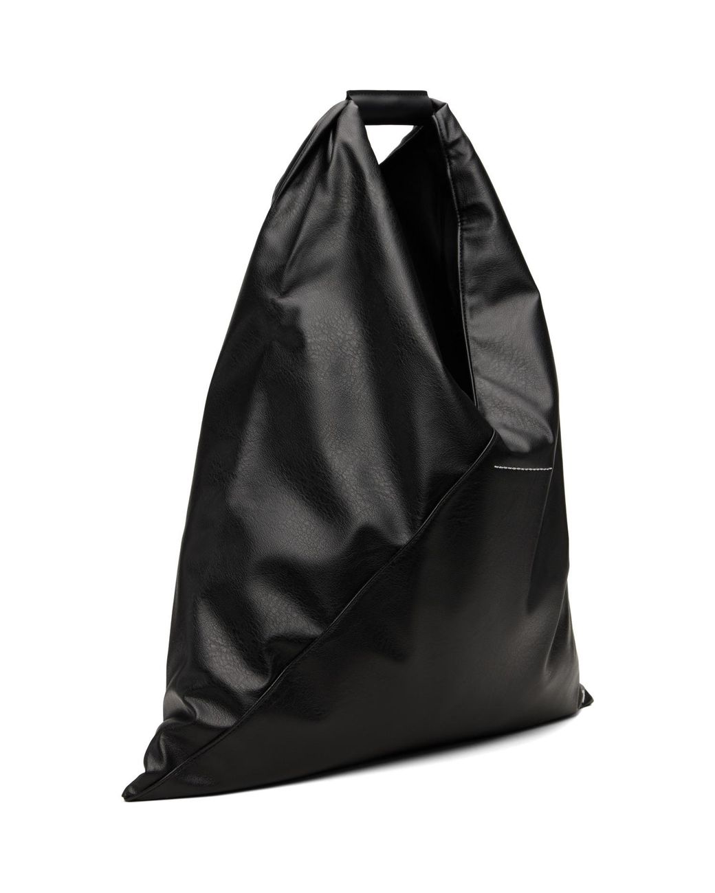 MM6 by Maison Margiela Black Classic Triangle Tote