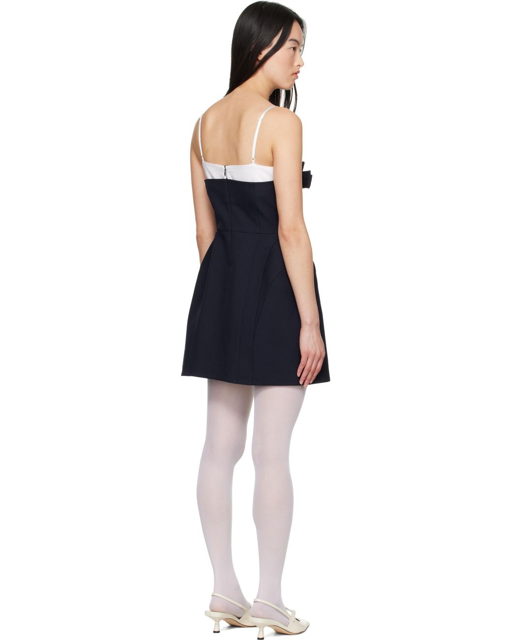 【関税込み】Shushu/Tong グレー Double Bow Sling ミニドレス Shushu/Tong Double Bow Sling Mini Dress - Dresses & Skirts