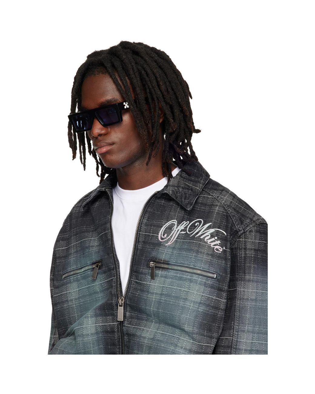 Off-White c/o Virgil Abloh Blue Ruby Sunglasses for men