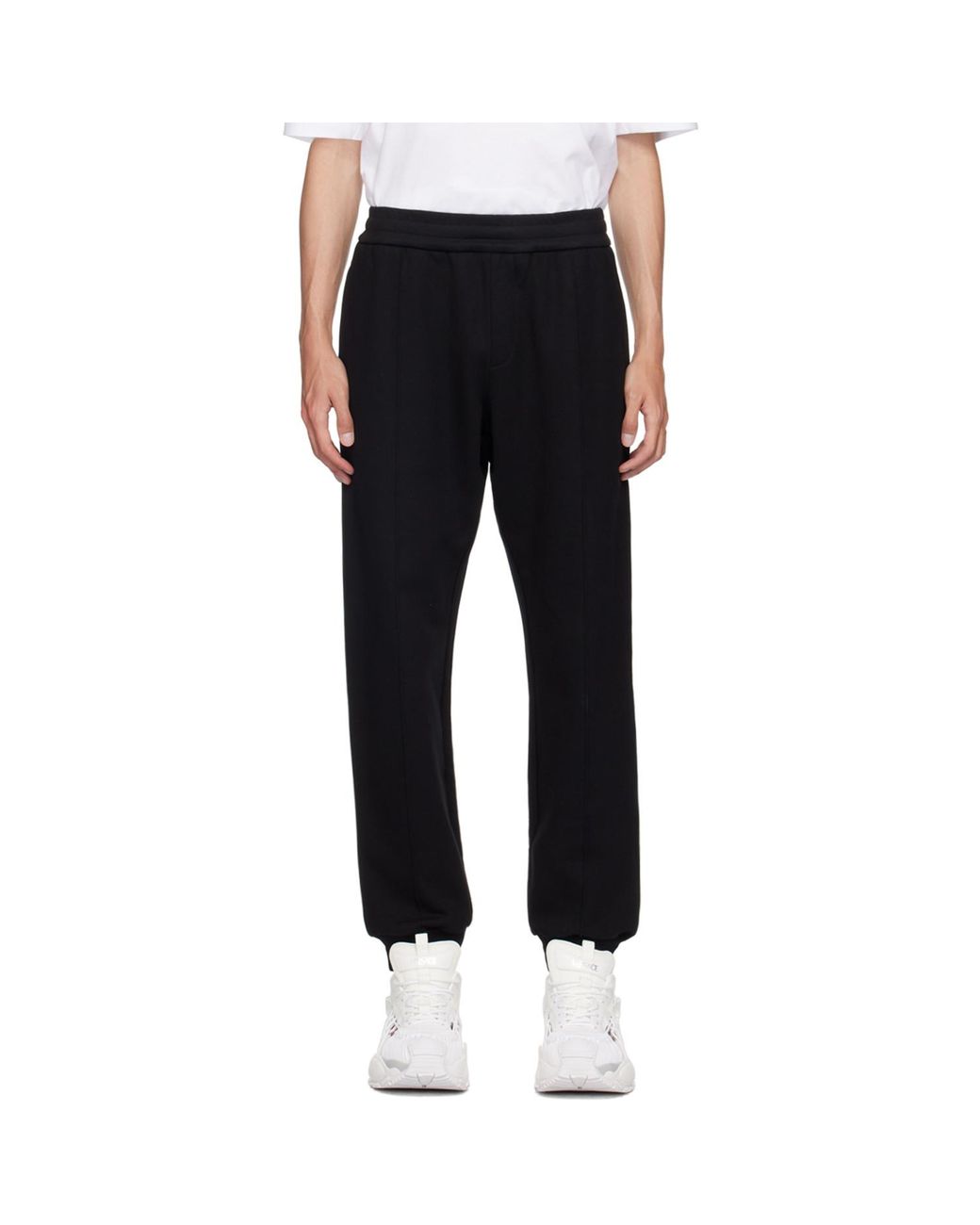 Versace Black Logo Sweatpants for men
