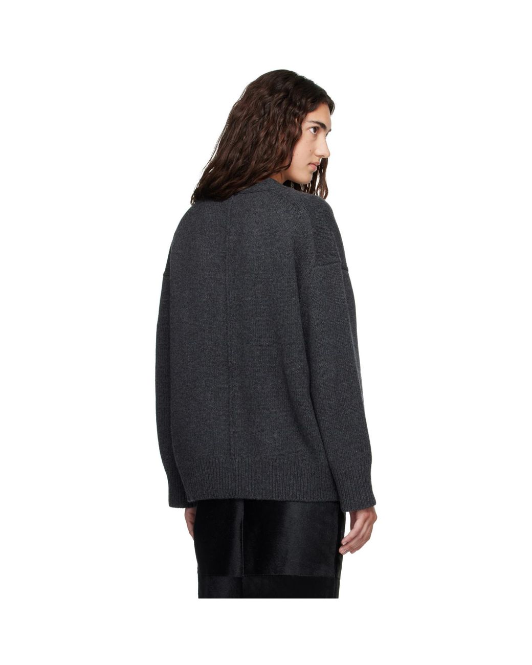 Loulou de Saison Black Duca Oversized Cardigan