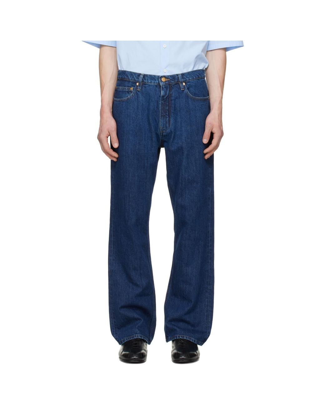 Jil Sander Blue Regular Denim Jeans for men