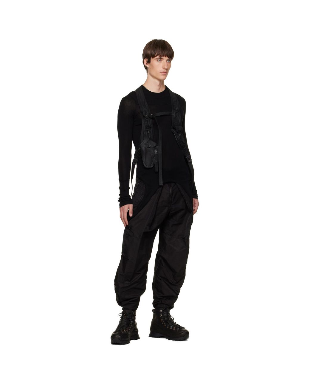 Julius Black Holster Vest for men