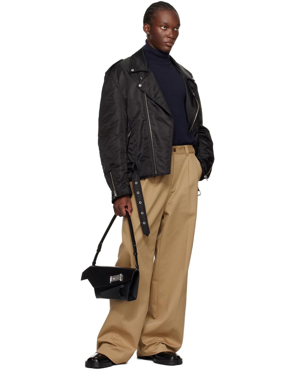 Maison Margiela Snatched Classique Medium Bag in Black for