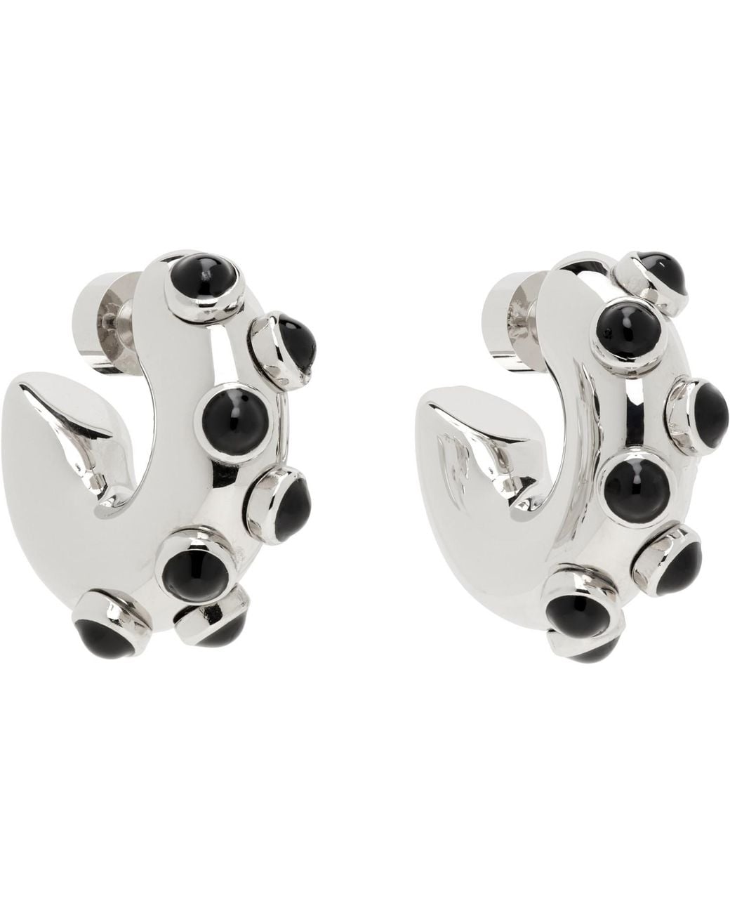 Marni Metallic Enameled Metal Earrings