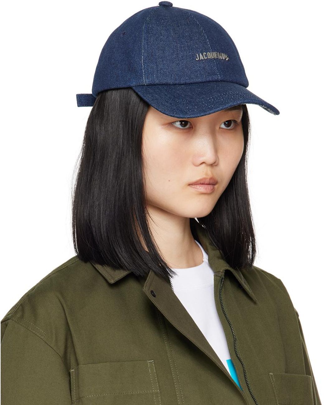 Jacquemus La Casa 'la Casquette Gadjo' Denim Cap in Blue | Lyst