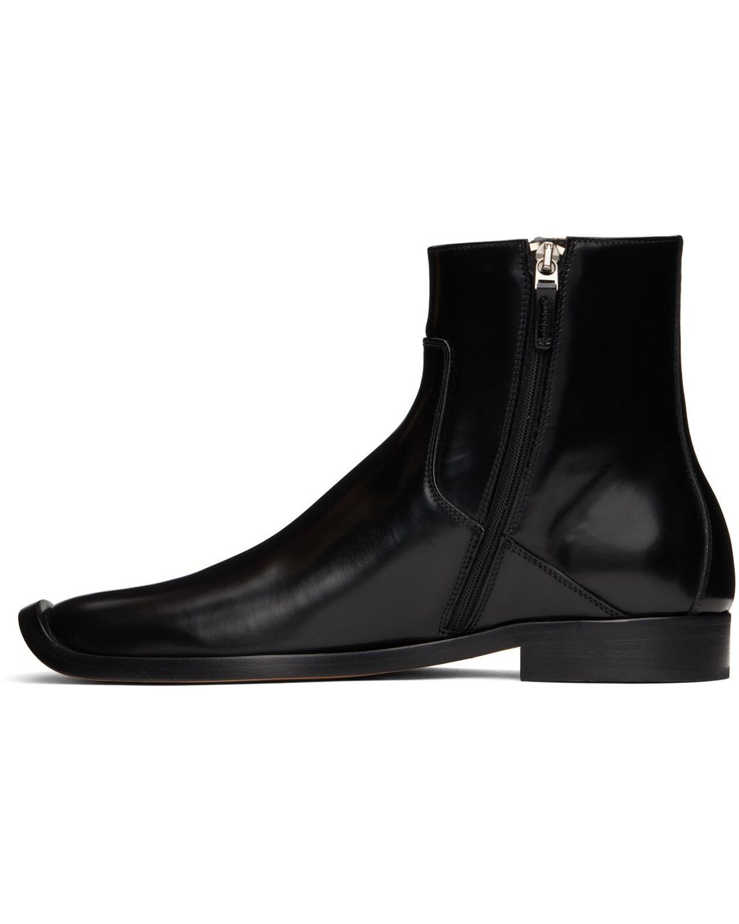 Bottega Veneta Black Comma Ankle Boots for men