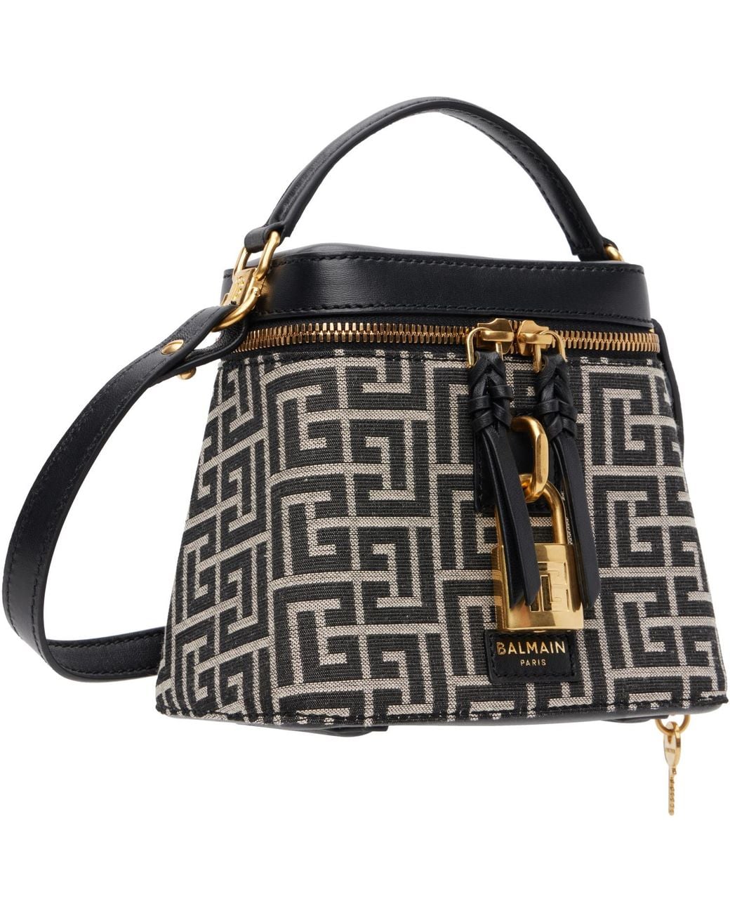 Balmain Black Pulse Vanity Bag