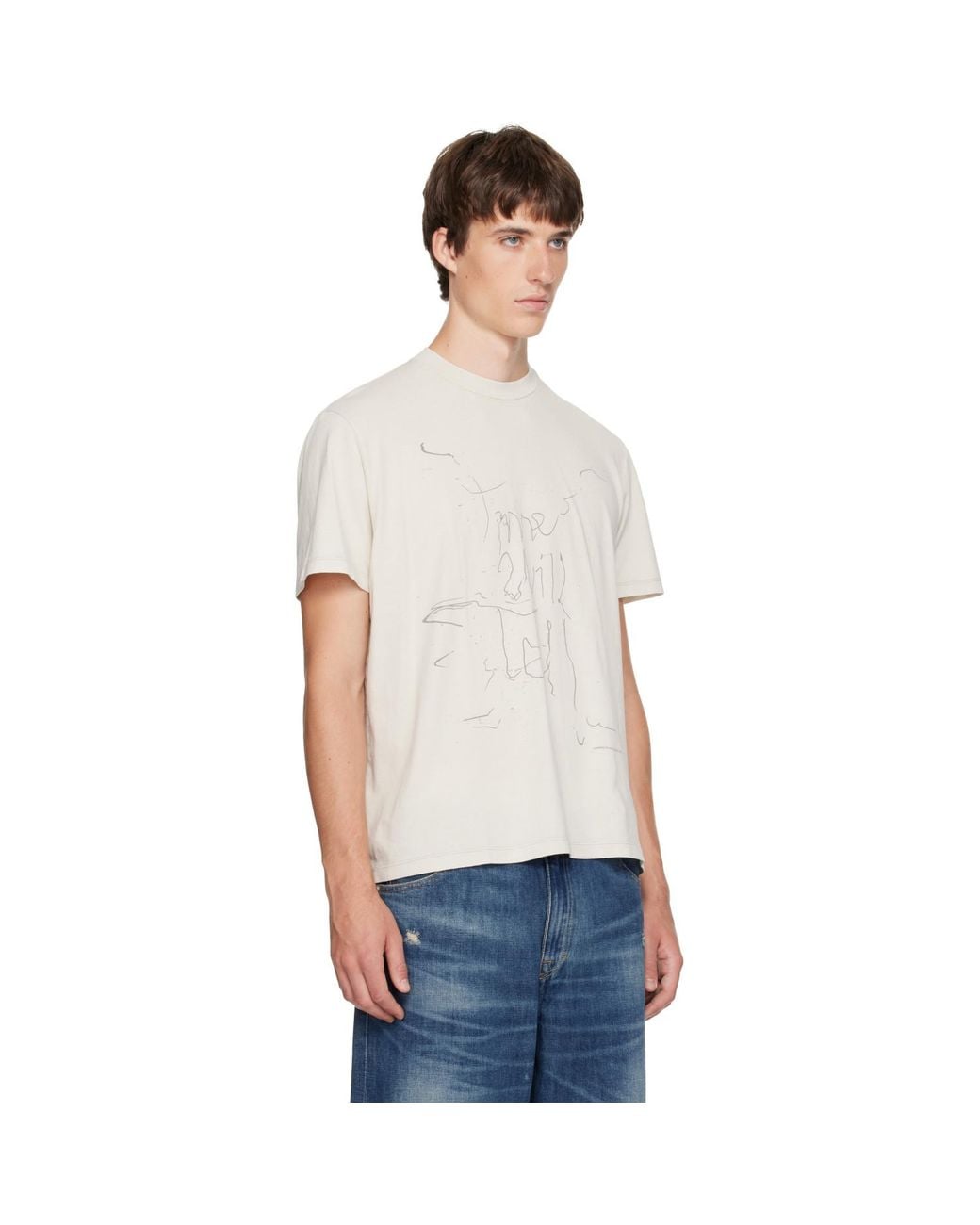 Our Legacy White Off- Box T-Shirt for men