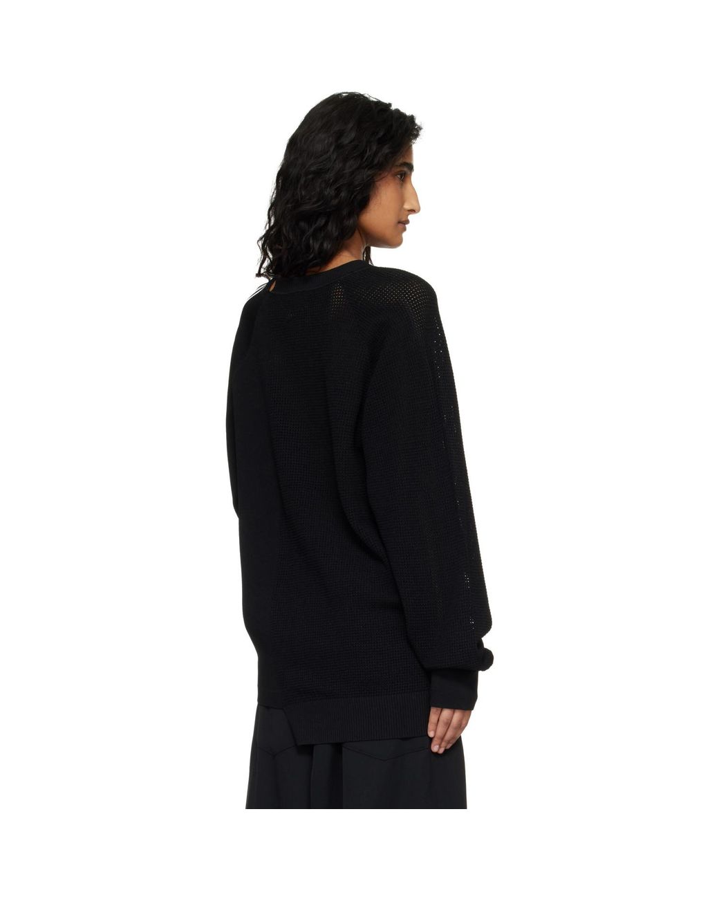 Y-3 Black Logo Knit Sweater