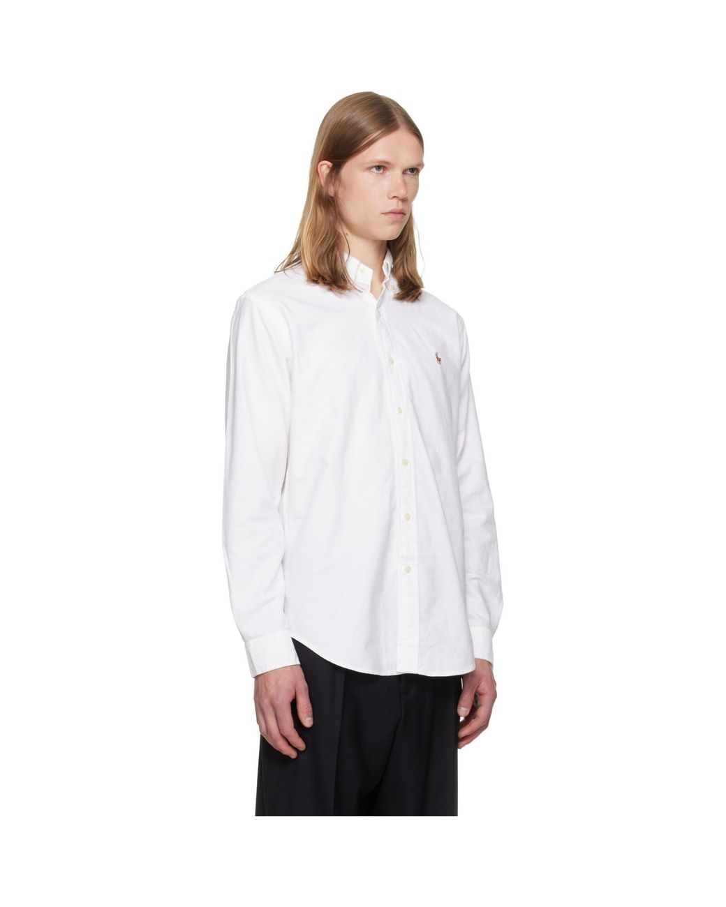 Polo Ralph Lauren White 'The Iconic Oxford' Shirt for men