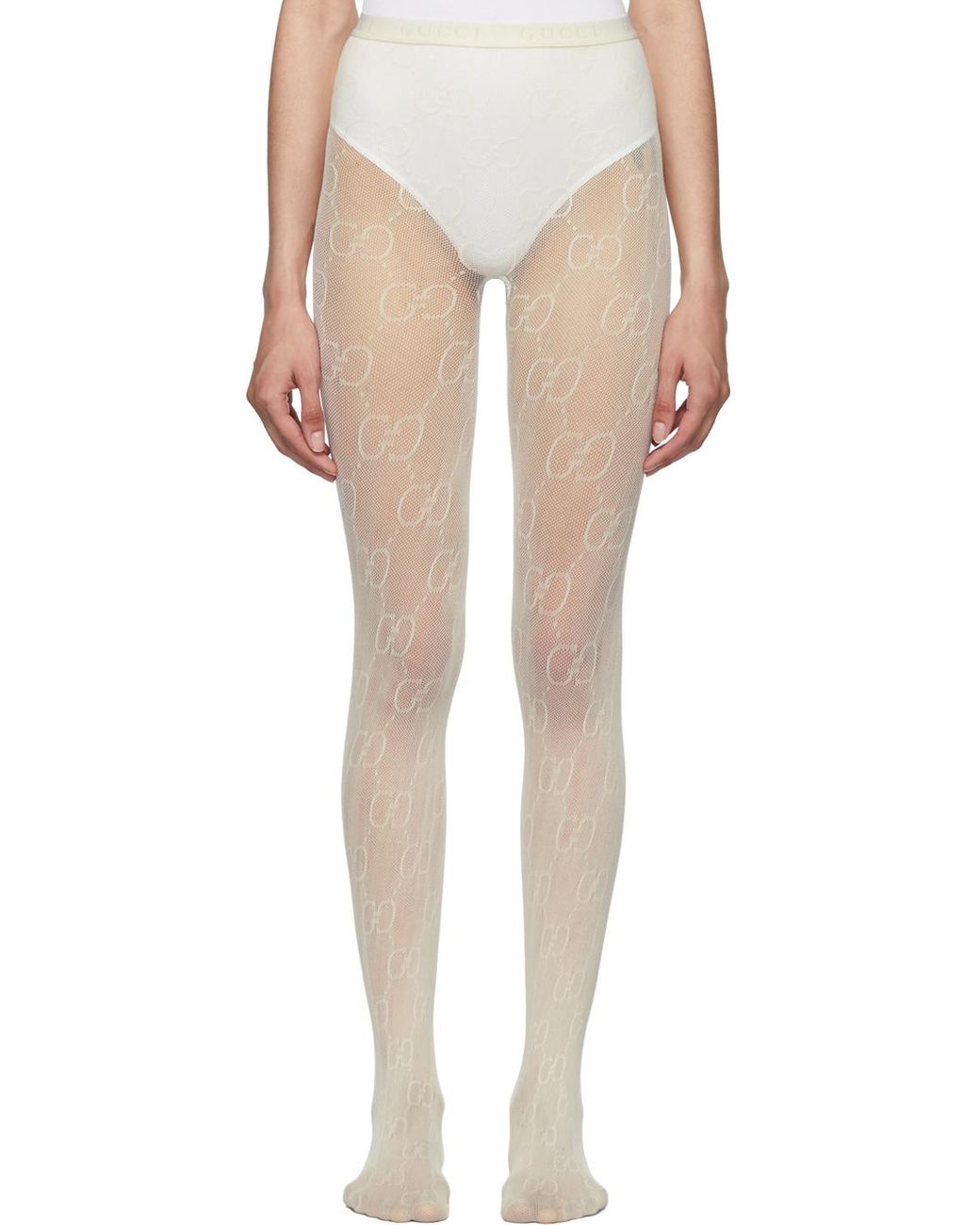 Gucci tights white hotsell