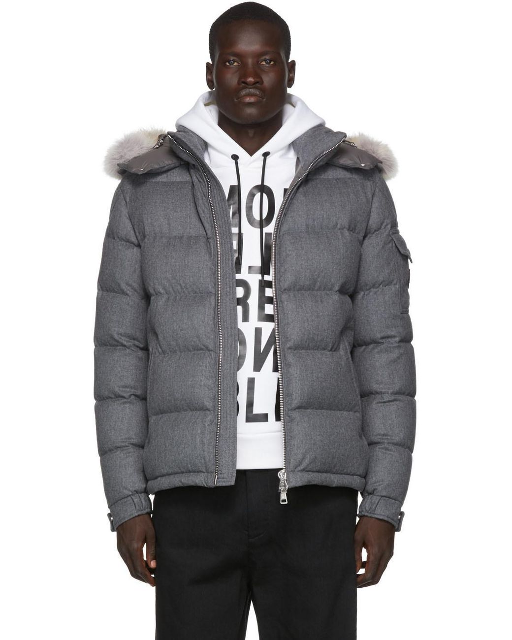 grey moncler coat