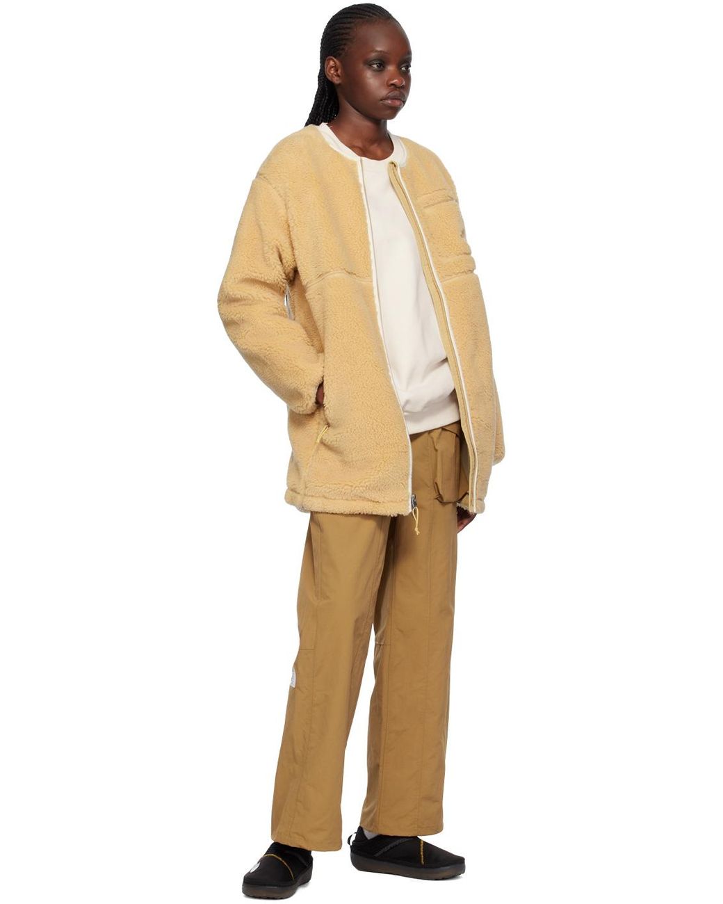 North face khaki coat deals