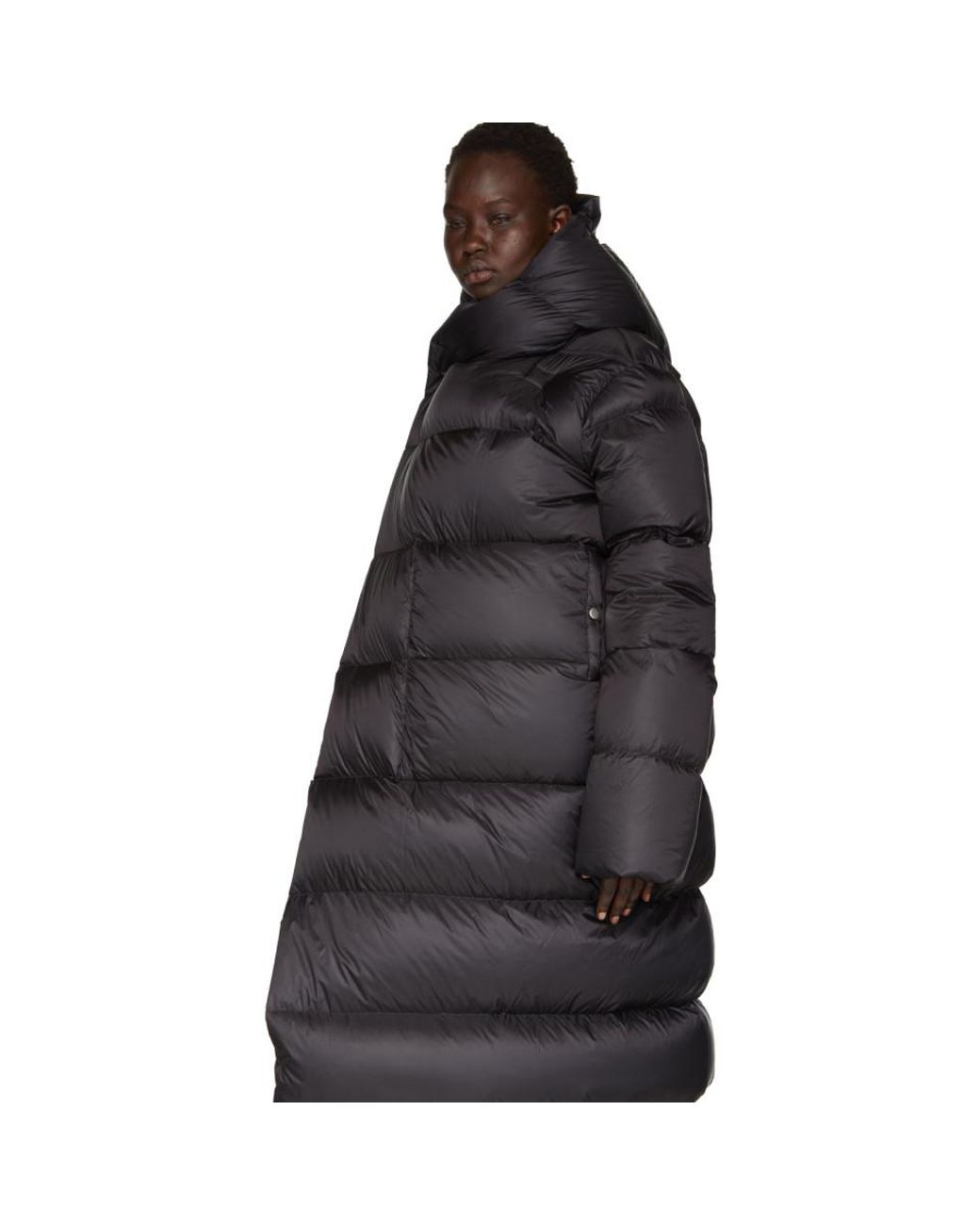 (正規店出品)RICK OWENS WOMEN HOODED LINER COAT Rick Owens Orange Hooded Liner Down Coat Rick Owens