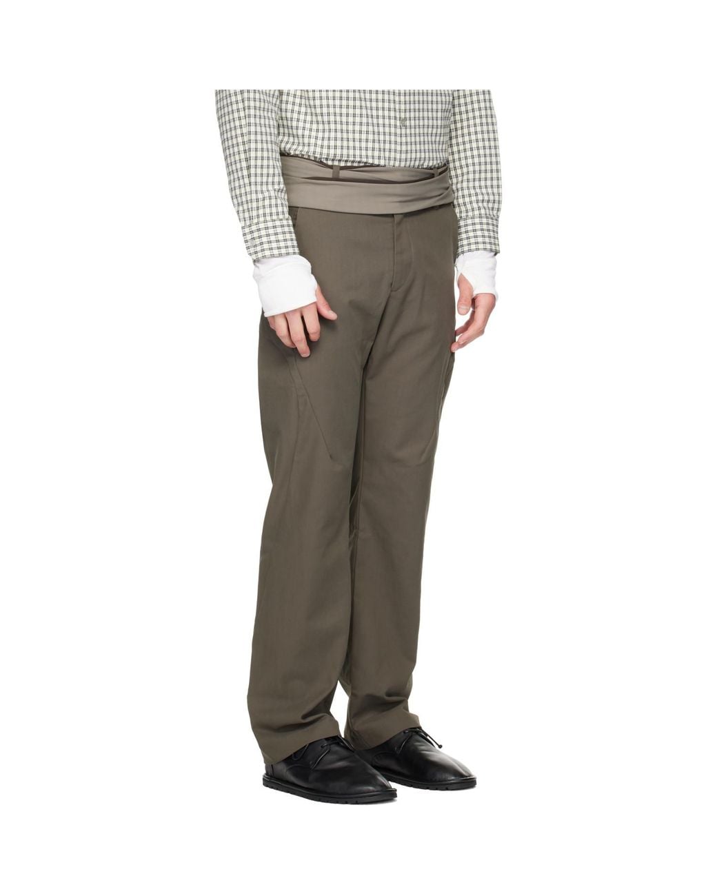 Post Archive Faction PAF Gray Khaki Climber Trousers for men