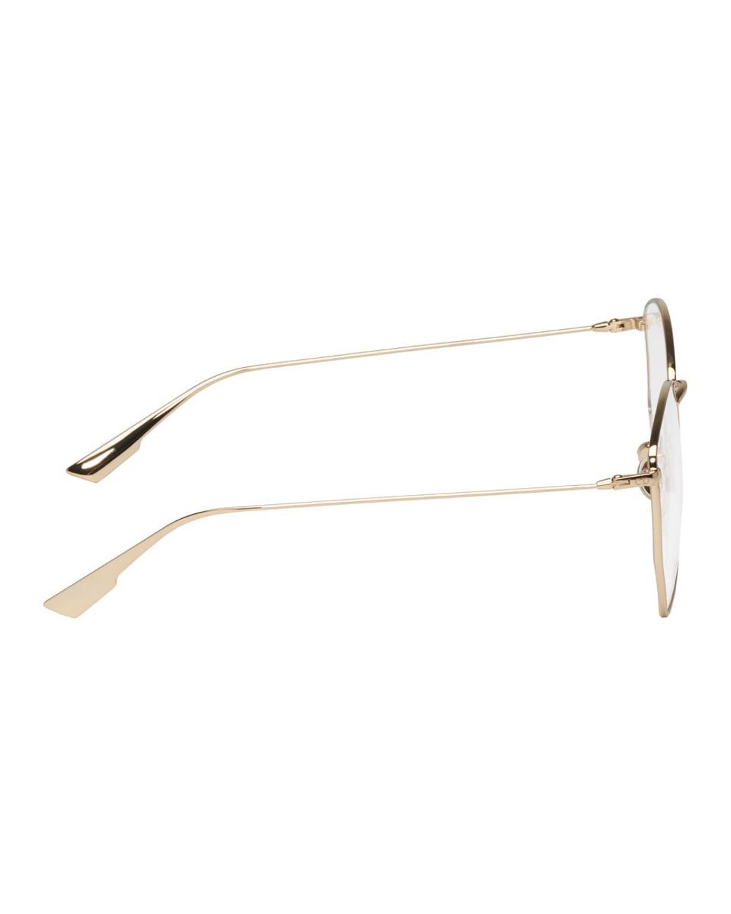Dior Gold Stellaire04 Glasses in Metallic | Lyst Canada