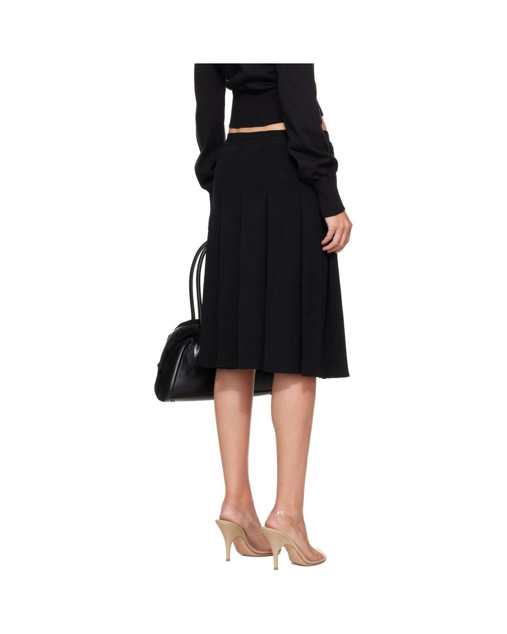 Vivienne Westwood Black Alex Kilt Midi Skirt