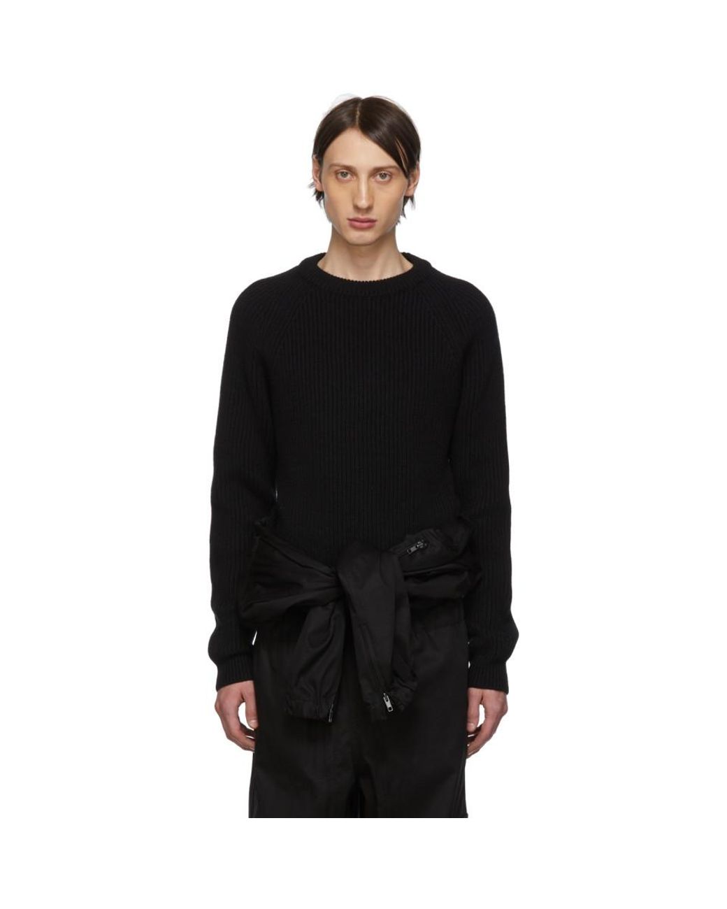 Maison Margiela Black Gauge 5 Sweater in Black for Men - Lyst