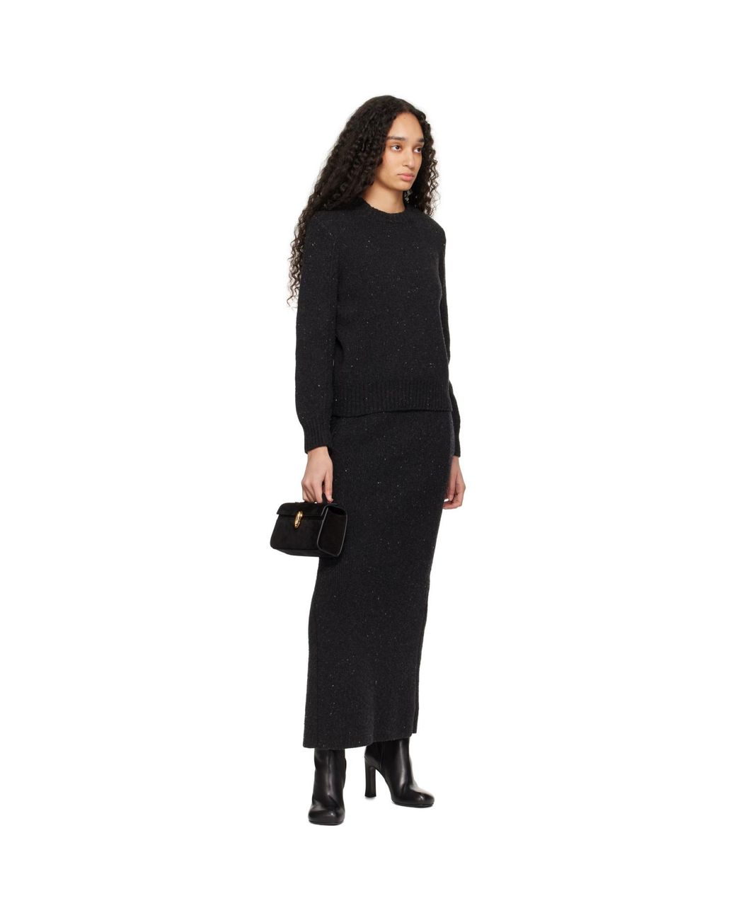 SAVETTE Black Symmetry Pochette Bag