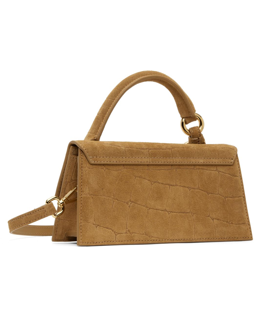 JACQUEMUS タン La Croisiere 'The long Chiquito with buckle' JACQUEMUS: Tan La Croisière 'The medium Chiquito with buckle