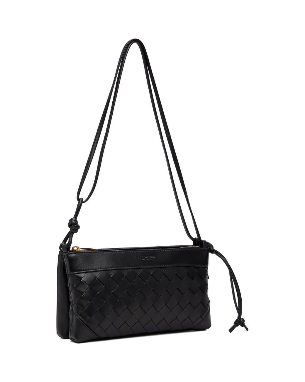 Bottega Veneta Black Andiamo Double Pouch Bag
