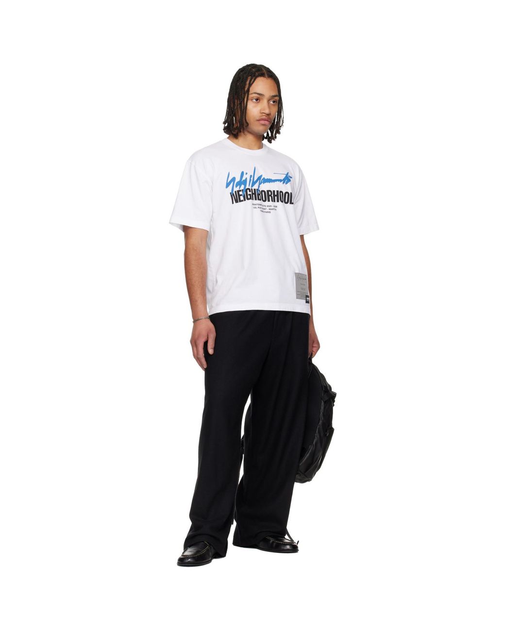 Yohji Yamamoto White Neighborhood Edition Ss-T-Shirt for men