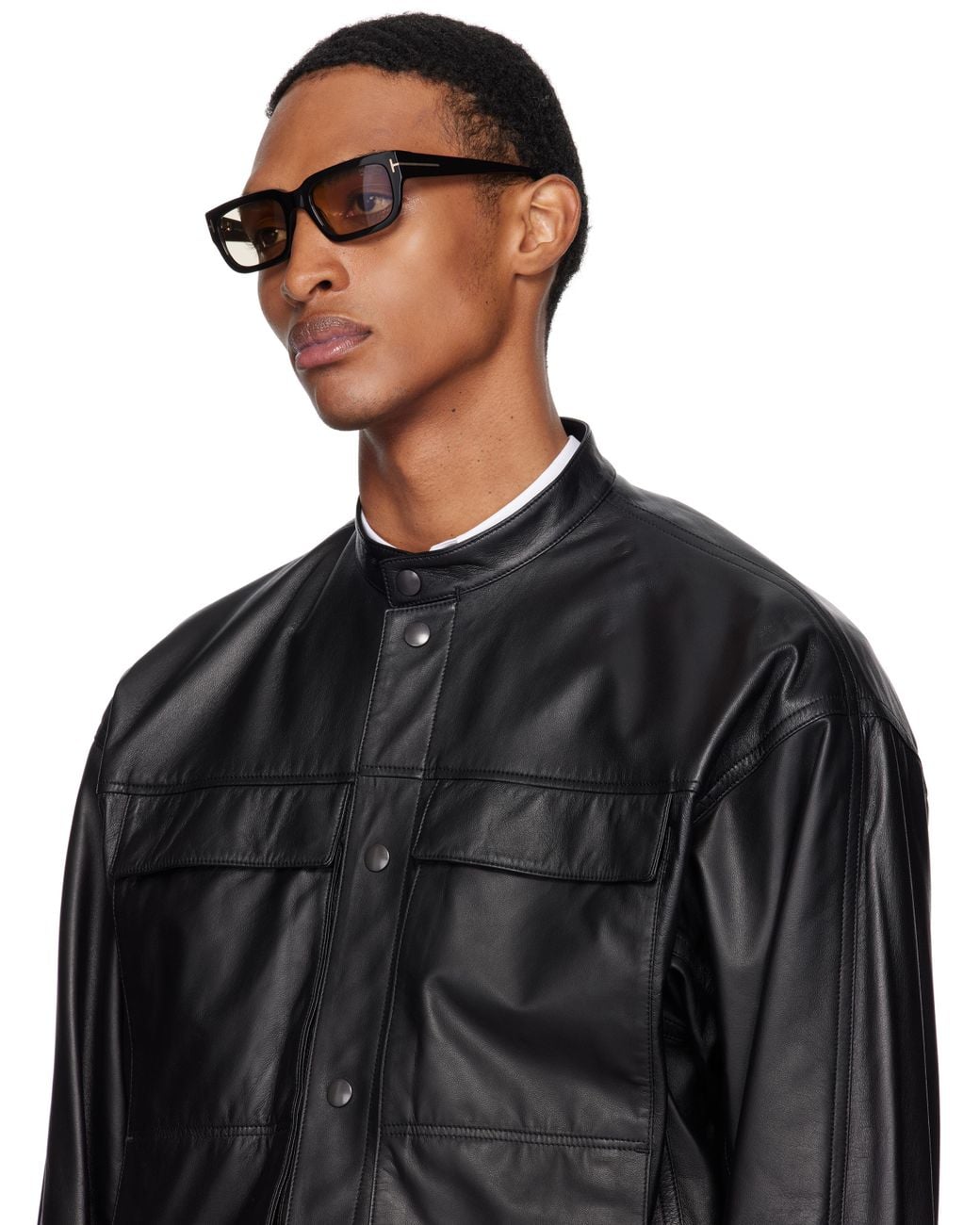 メンズ Tom Ford ブラック Ezra サングラス Black