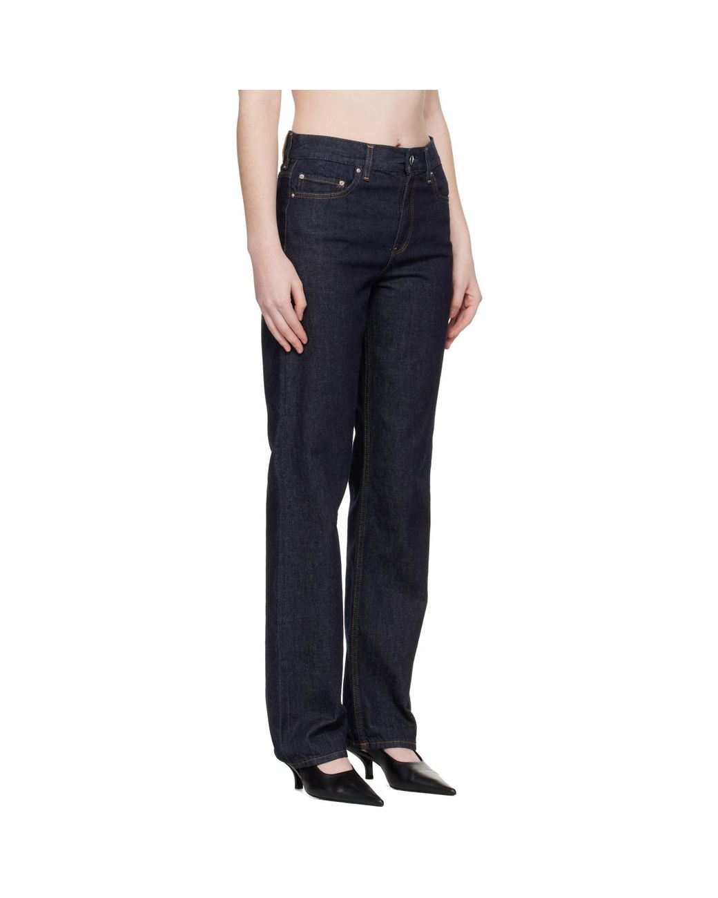 Totême Blue Low Straight Jeans