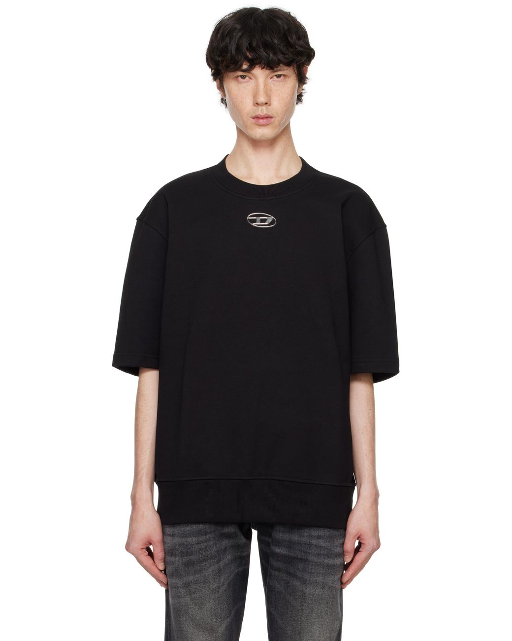 ★DIESEL★ S Cooling L1 Short Sleeve T-Shirt Black DIESEL S-Cooling-L1 T-Shirt in Black for Men | Lyst