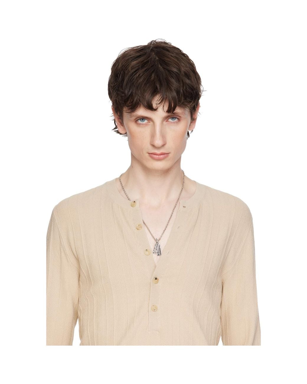 Givenchy Metallic Tape' Necklace for men
